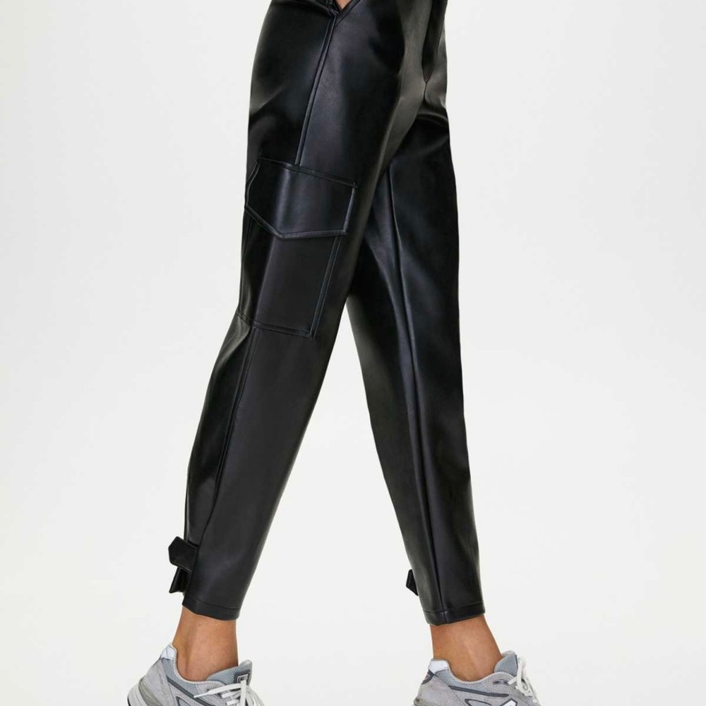 Aritzia Leather Modern Cargo Pant